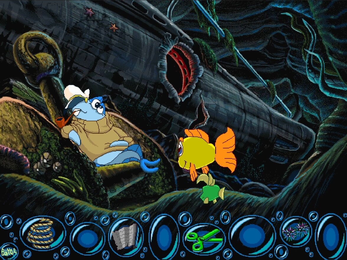 Freddi Fish 2 The Case of the Haunted Schoolhouse - геймплей игры Windows